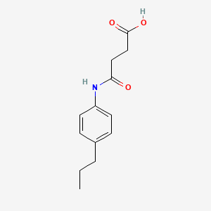 molecular formula C13H17NO3 B4282324 4-oxo-4-[(4-propylphenyl)amino]butanoic acid 