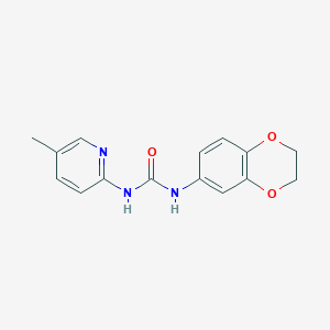 molecular formula C15H15N3O3 B4282336 N-(2,3-DIHYDRO-1,4-BENZODIOXIN-6-YL)-N'-(5-METHYL-2-PYRIDYL)UREA 