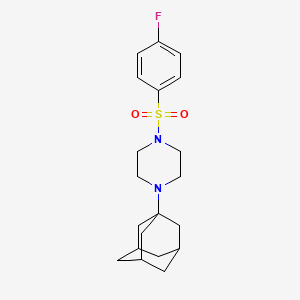 molecular formula C20H27FN2O2S B4282385 1-(1-adamantyl)-4-[(4-fluorophenyl)sulfonyl]piperazine 