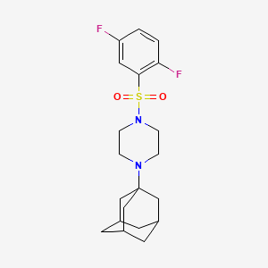 1-(1-adamantyl)-4-[(2,5-difluorophenyl)sulfonyl]piperazine