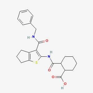 2-[({3-[(benzylamino)carbonyl]-5,6-dihydro-4H-cyclopenta[b]thien-2-yl}amino)carbonyl]cyclohexanecarboxylic acid