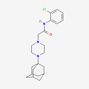 molecular formula C22H30ClN3O B4282439 2-[4-(1-adamantyl)-1-piperazinyl]-N-(2-chlorophenyl)acetamide 