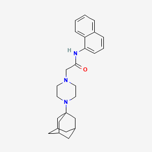molecular formula C26H33N3O B4282447 2-[4-(1-adamantyl)-1-piperazinyl]-N-1-naphthylacetamide 