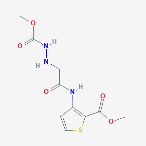 Methyl 2-(2-{[2-(methoxycarbonyl)-3-thienyl]amino}-2-oxoethyl)hydrazinecarboxylate