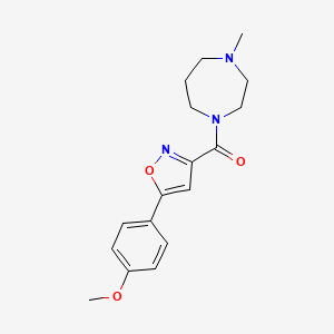 1-{[5-(4-methoxyphenyl)-3-isoxazolyl]carbonyl}-4-methyl-1,4-diazepane