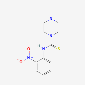 molecular formula C12H16N4O2S B4282465 4-methyl-N-(2-nitrophenyl)-1-piperazinecarbothioamide 
