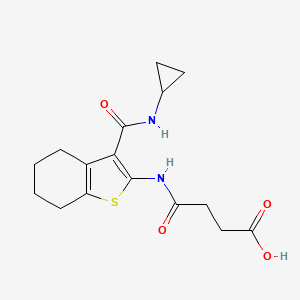 4-({3-[(cyclopropylamino)carbonyl]-4,5,6,7-tetrahydro-1-benzothien-2-yl}amino)-4-oxobutanoic acid