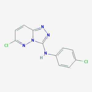 N-(4-chlorophenyl)-N-(6-chloro[1,2,4]triazolo[4,3-b]pyridazin-3-yl)amine