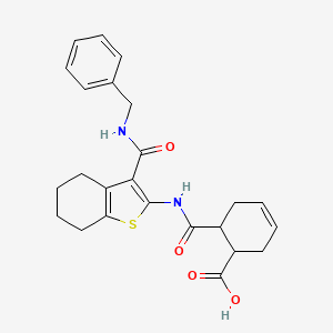 6-[({3-[(benzylamino)carbonyl]-4,5,6,7-tetrahydro-1-benzothien-2-yl}amino)carbonyl]-3-cyclohexene-1-carboxylic acid