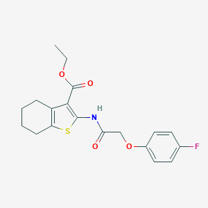 Ethyl 2-{[(4-fluorophenoxy)acetyl]amino}-4,5,6,7-tetrahydro-1-benzothiophene-3-carboxylate