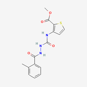 methyl 3-({[2-(2-methylbenzoyl)hydrazino]carbonyl}amino)-2-thiophenecarboxylate