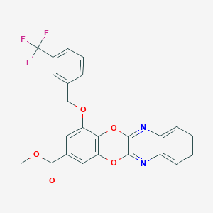 Methyl 4-{[3-(trifluoromethyl)benzyl]oxy}[1,4]benzodioxino[2,3-b]quinoxaline-2-carboxylate