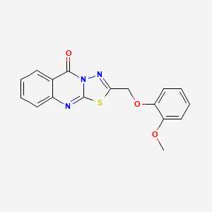 2-[(2-methoxyphenoxy)methyl]-5H-[1,3,4]thiadiazolo[2,3-b]quinazolin-5-one