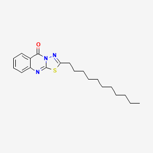 2-undecyl-5H-[1,3,4]thiadiazolo[2,3-b]quinazolin-5-one