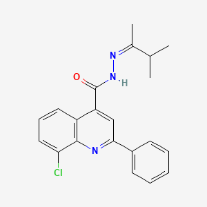 molecular formula C21H20ClN3O B4282742 8-chloro-N'-(1,2-dimethylpropylidene)-2-phenyl-4-quinolinecarbohydrazide 