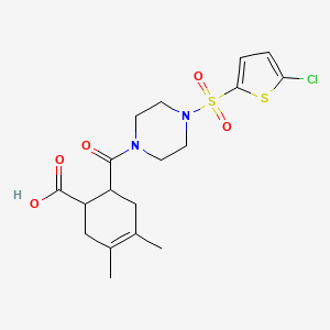 6-({4-[(5-chloro-2-thienyl)sulfonyl]-1-piperazinyl}carbonyl)-3,4-dimethyl-3-cyclohexene-1-carboxylic acid