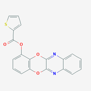 molecular formula C19H10N2O4S B428276 [1,4]Benzodioxino[2,3-b]quinoxalin-1-yl 2-thiophenecarboxylate 