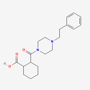 2-{[4-(2-phenylethyl)-1-piperazinyl]carbonyl}cyclohexanecarboxylic acid