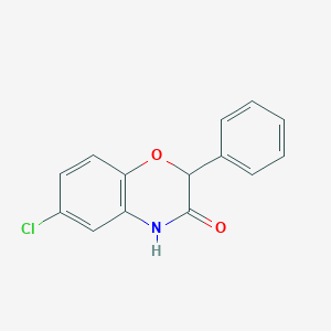 molecular formula C14H10ClNO2 B428288 6-chloro-2-phenyl-2H-1,4-benzoxazin-3(4H)-one 