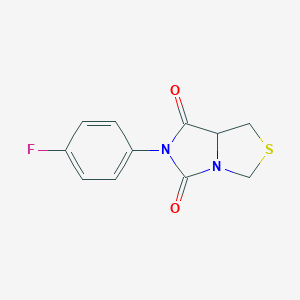 molecular formula C11H9FN2O2S B428289 6-(4-fluorophenyl)-1H-imidazo[1,5-c][1,3]thiazole-5,7(6H,7aH)-dione 