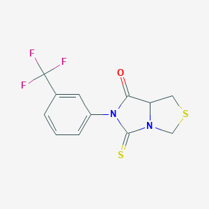 molecular formula C12H9F3N2OS2 B428292 5-thioxo-6-[3-(trifluoromethyl)phenyl]tetrahydro-7H-imidazo[1,5-c][1,3]thiazol-7-one 