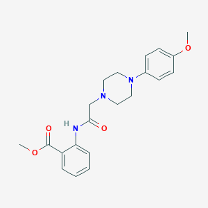 Methyl 2-({[4-(4-methoxyphenyl)-1-piperazinyl]acetyl}amino)benzoate