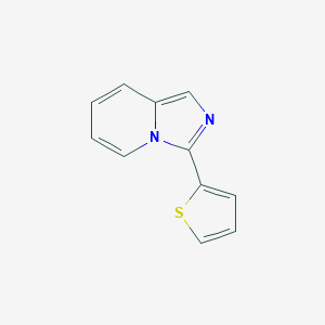 molecular formula C11H8N2S B428307 3-チオフェン-2-イルイミダゾ[1,5-a]ピリジン CAS No. 610276-08-9