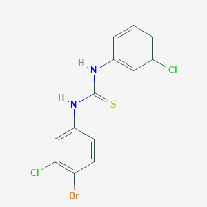 molecular formula C13H9BrCl2N2S B4283095 N-(4-bromo-3-chlorophenyl)-N'-(3-chlorophenyl)thiourea 