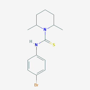 molecular formula C14H19BrN2S B4283107 N-(4-bromophenyl)-2,6-dimethyl-1-piperidinecarbothioamide 