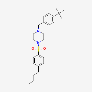 molecular formula C25H36N2O2S B4283164 1-(4-tert-butylbenzyl)-4-[(4-butylphenyl)sulfonyl]piperazine 