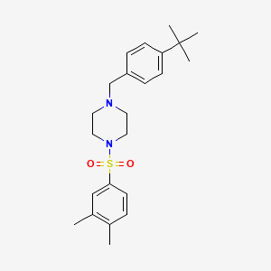 molecular formula C23H32N2O2S B4283183 1-(4-tert-butylbenzyl)-4-[(3,4-dimethylphenyl)sulfonyl]piperazine 