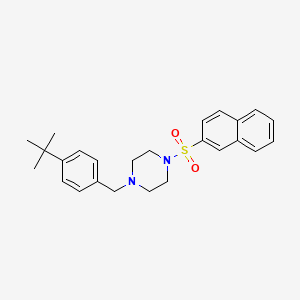 1-(4-tert-butylbenzyl)-4-(2-naphthylsulfonyl)piperazine