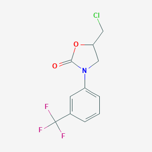5-(Chloromethyl)-3-[3-(trifluoromethyl)phenyl]-1,3-oxazolidin-2-one
