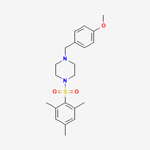 molecular formula C21H28N2O3S B4283278 1-(mesitylsulfonyl)-4-(4-methoxybenzyl)piperazine 