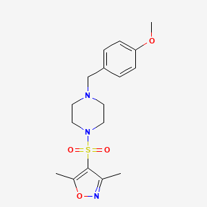 1-[(3,5-dimethyl-4-isoxazolyl)sulfonyl]-4-(4-methoxybenzyl)piperazine