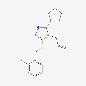 4-allyl-3-cyclopentyl-5-[(2-methylbenzyl)thio]-4H-1,2,4-triazole