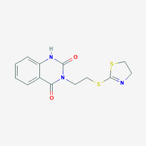 molecular formula C13H13N3O2S2 B428337 3-[2-(4,5-dihydro-1,3-thiazol-2-ylsulfanyl)ethyl]-2,4(1H,3H)-quinazolinedione 