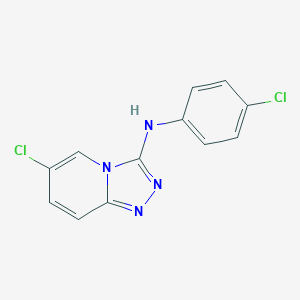 6-chloro-N-(4-chlorophenyl)[1,2,4]triazolo[4,3-a]pyridin-3-amine