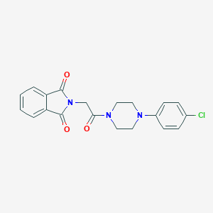 molecular formula C20H18ClN3O3 B428341 2-{2-[4-(4-chlorophenyl)piperazin-1-yl]-2-oxoethyl}-1H-isoindole-1,3(2H)-dione 