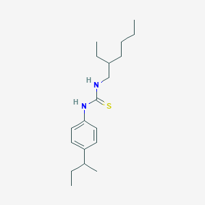 molecular formula C19H32N2S B4283424 N-(4-sec-butylphenyl)-N'-(2-ethylhexyl)thiourea 
