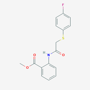 Methyl 2-({[(4-fluorophenyl)sulfanyl]acetyl}amino)benzoate