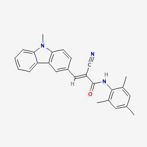 2-cyano-N-mesityl-3-(9-methyl-9H-carbazol-3-yl)acrylamide