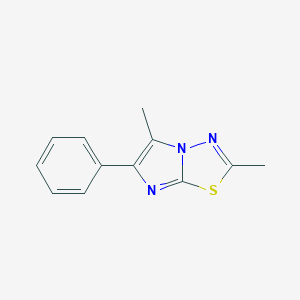 molecular formula C12H11N3S B428345 2,5-Dimethyl-6-phenylimidazo[2,1-b][1,3,4]thiadiazole 