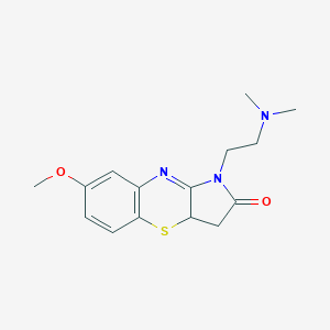 molecular formula C15H19N3O2S B428346 1-[2-(dimethylamino)ethyl]-7-methoxy-3,3a-dihydropyrrolo[3,2-b][1,4]benzothiazin-2(1H)-one 