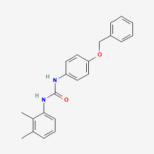 molecular formula C22H22N2O2 B4283462 N-[4-(benzyloxy)phenyl]-N'-(2,3-dimethylphenyl)urea 