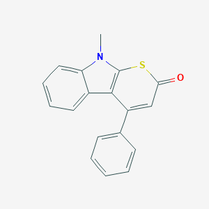 9-methyl-4-phenylthiopyrano[2,3-b]indol-2(9H)-one