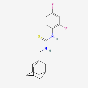 N-(1-adamantylmethyl)-N'-(2,4-difluorophenyl)thiourea