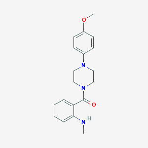 molecular formula C19H23N3O2 B428355 N-(2-{[4-(4-methoxyphenyl)-1-piperazinyl]carbonyl}phenyl)-N-methylamine 