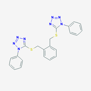 1-phenyl-5-[(2-{[(1-phenyl-1H-tetraazol-5-yl)sulfanyl]methyl}benzyl)sulfanyl]-1H-tetraazole