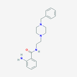 molecular formula C20H26N4O B428357 2-amino-N-[2-(4-benzyl-1-piperazinyl)ethyl]benzamide 